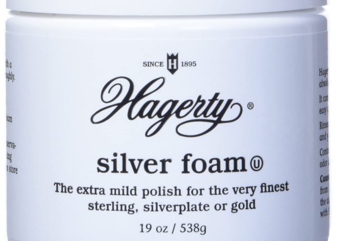 Restore Brilliant Shine Instantly: Hagerty Silver Foam – Tarnish Remover Since 1895 for Sterling Silver and Gold