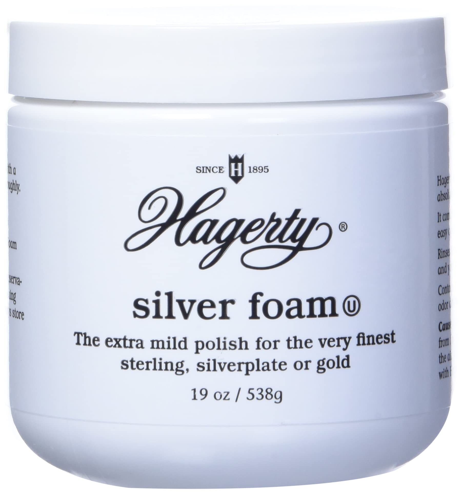 Restore Brilliant Shine Instantly: Hagerty Silver Foam – Tarnish Remover Since 1895 for Sterling Silver and Gold