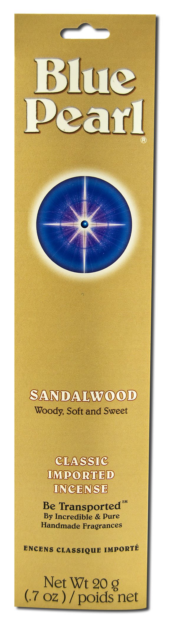 Transform Your Space Instantly: Blue Pearl Classic Fragrance Sandalwood Incense, 20g – Long-Lasting Aromatherapy